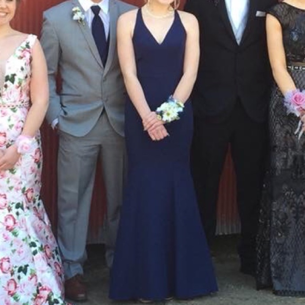 Navy prom dress